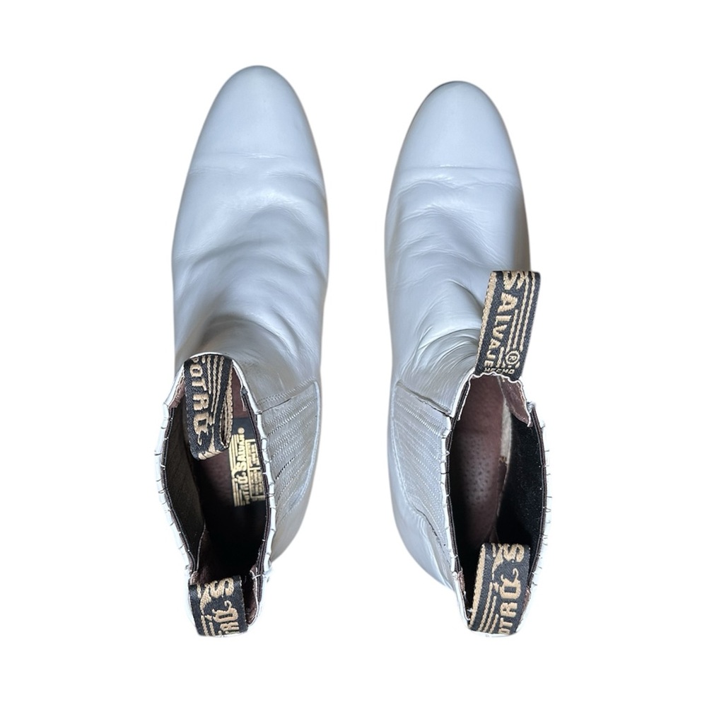 Porto salvaje white leather boots unisex